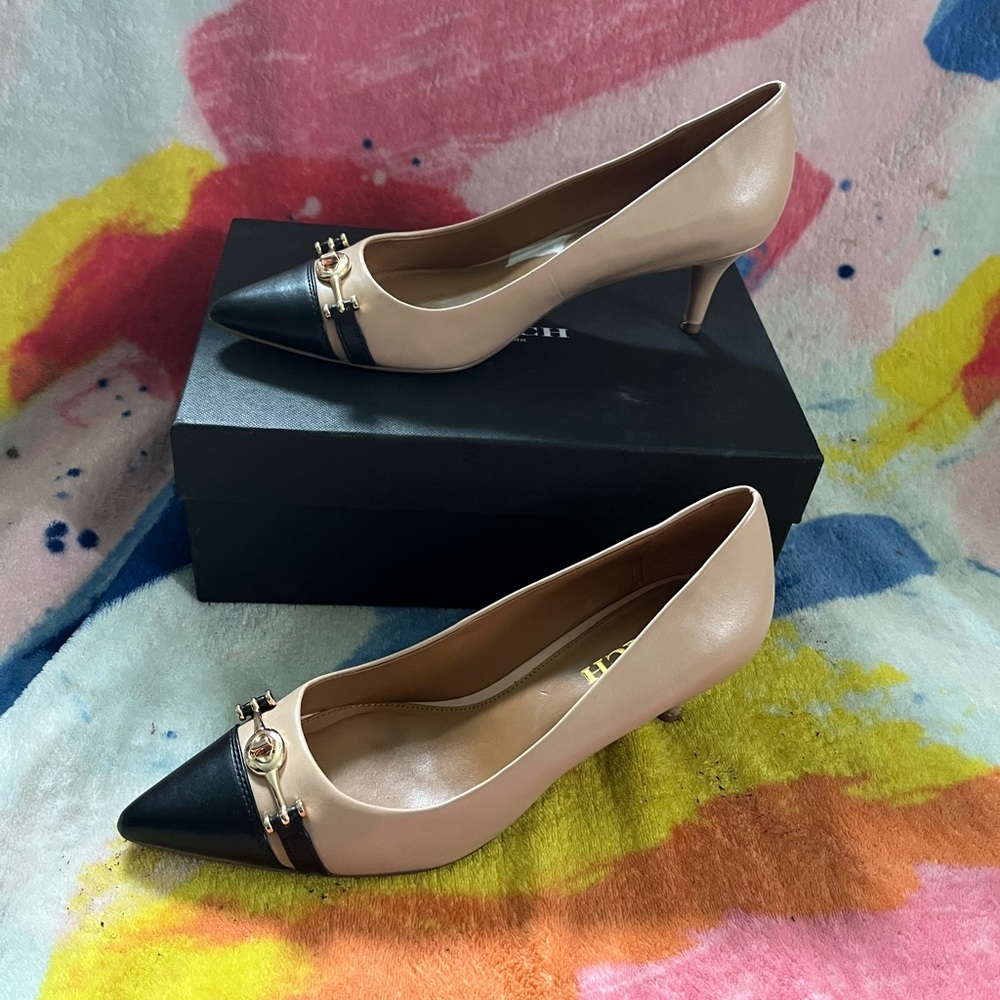 Coach Lauri silky nap Heels